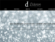 Tablet Screenshot of dickersoncreative.com